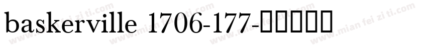 baskerville 1706-177字体转换